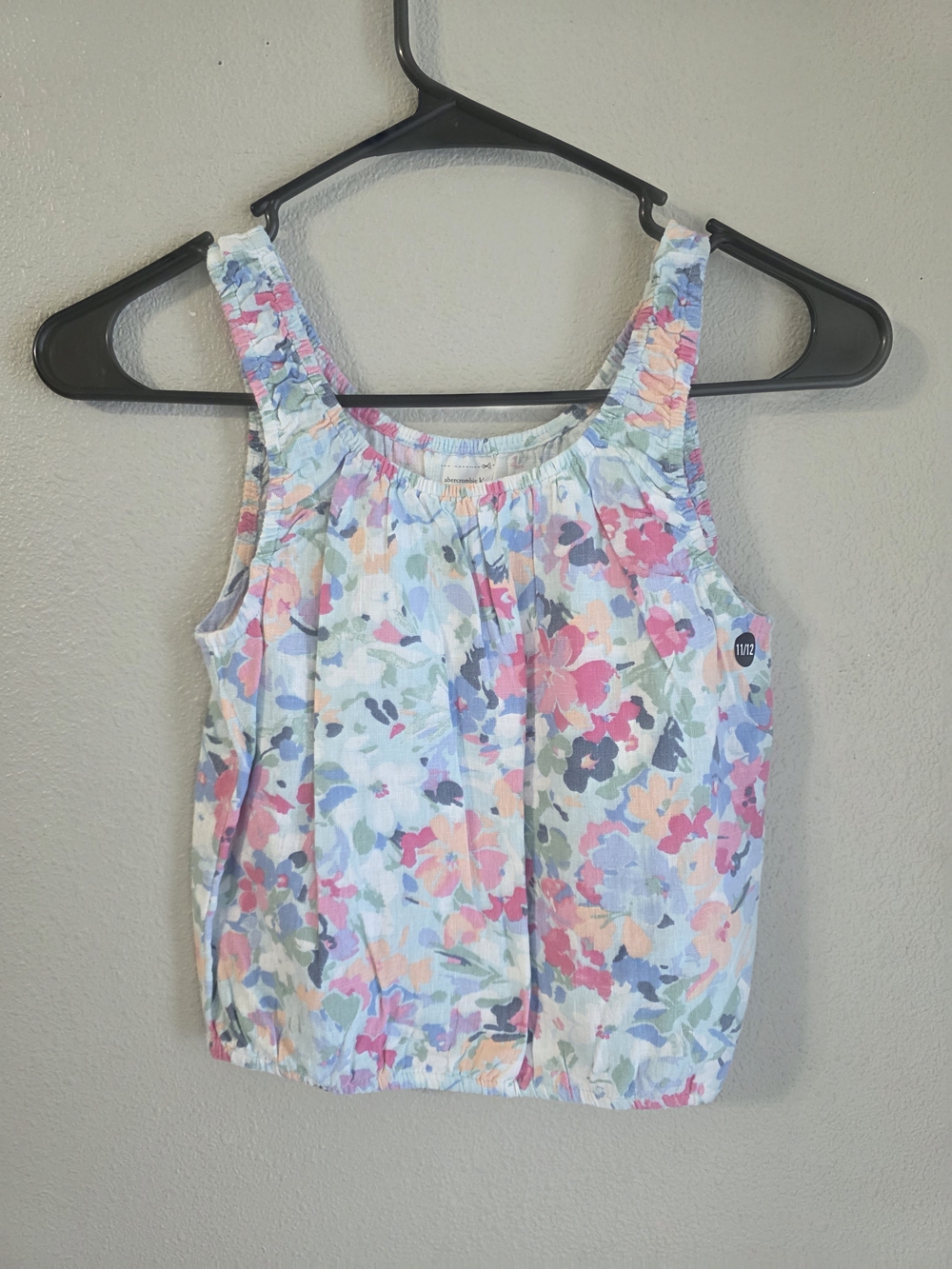 abercrombie kids Pastel Floral Tank Top - Pink, Blue & Green